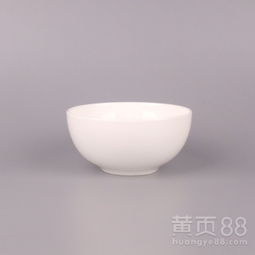 【4寸奥碗唐山纯白骨瓷白胎批发小米饭碗承接酒店定做餐具】-