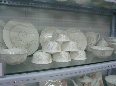 【唐山骨瓷】价格,厂家,图片,碗、碟、盘,唐山市开平区鑫隆骨质瓷厂-